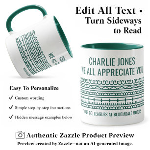 Caneca Personalizado Mensagem Oculta de Aposentadoria Div