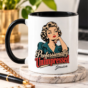 Caneca Personalizado Profissionalmente Impassível Diverti