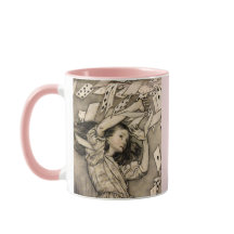 Personalizado Seu Nome Vintage Alice no País das M