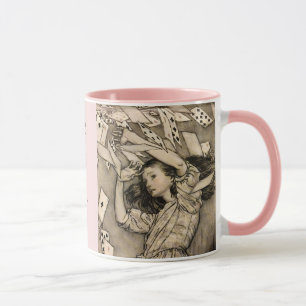 Caneca Personalizado Seu Nome Vintage Alice no País das M