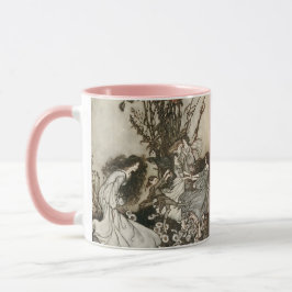 Caneca Personalizado Seu Nome Vintage Fairies Rackham