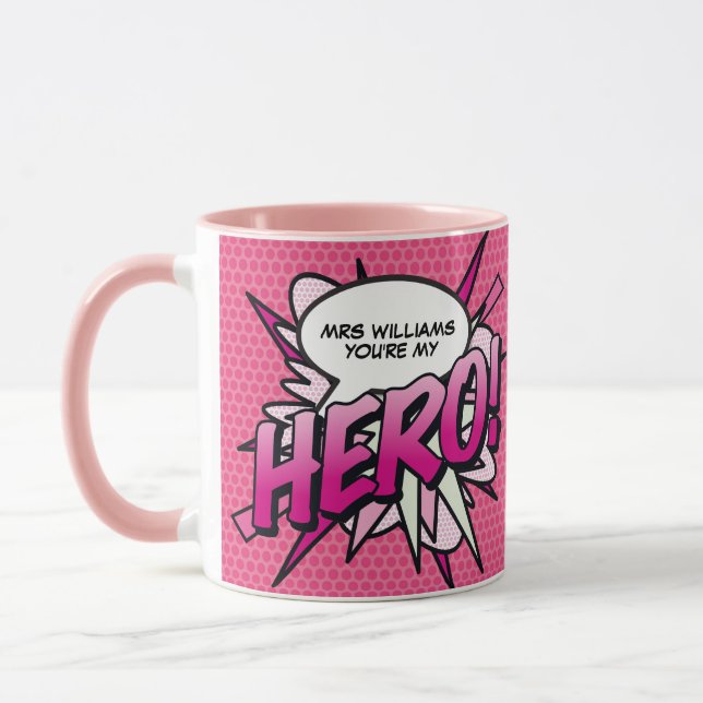 Caneca Personalizado Você é minha Pop de HERO Comic Book (Esquerda)