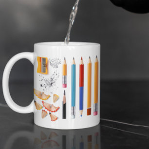 Caneca Personalizar lápis, voltar à escola