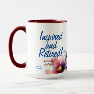 Caneca Personalizar presente inspirado e aposentado moder