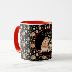 Caneca Personalizar texto e cor do racum de queda