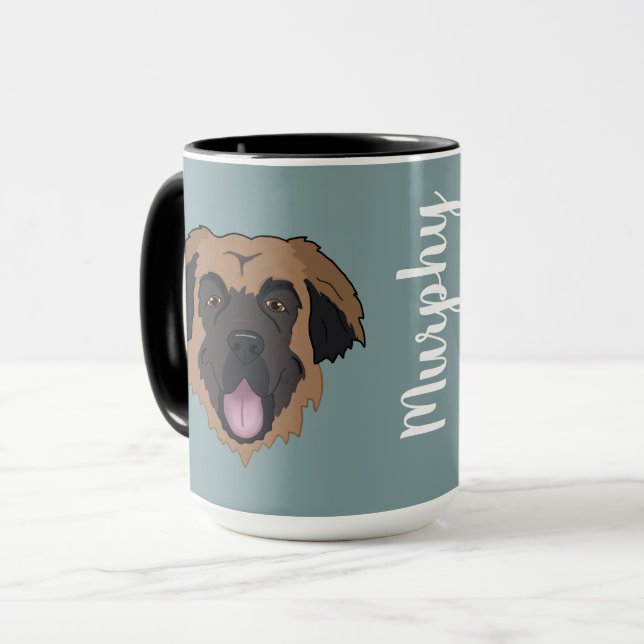 Caneca Personalizável Leonberger (Frente Esquerda)