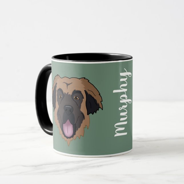 Caneca Personalizável Leonberger (Frente Esquerda)