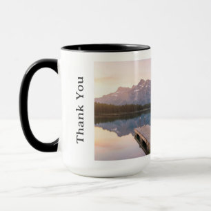 Caneca Personalize Alpes Montanha Lago Paisagem Natural