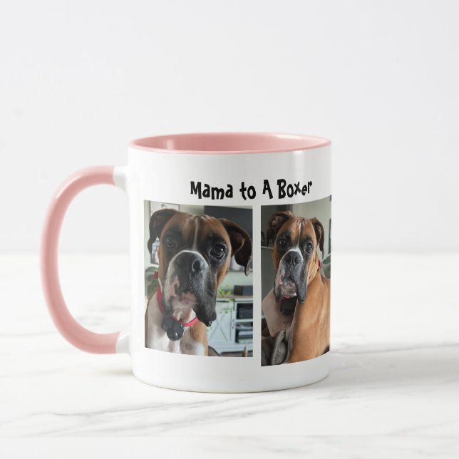 Caneca Personalize/ Mamãe Para Uma Fita De Boxer (Esquerda)
