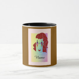 Caneca Personalize Mocha Brown Glare Divertido