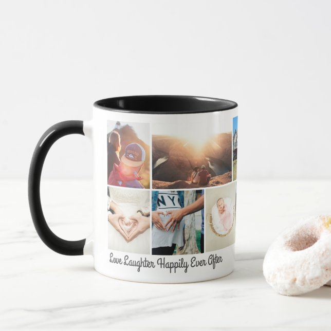 Caneca Personalize O Amor Rindo Felizmente Depois (Com Donut)