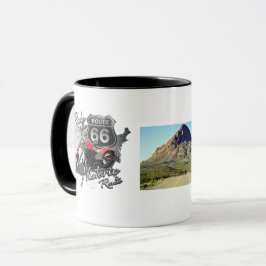 Caneca Personalize Passeio de Moto Antiga Rota 66
