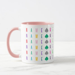 Caneca Personalized 16 Letter or Number Fun and Colorful