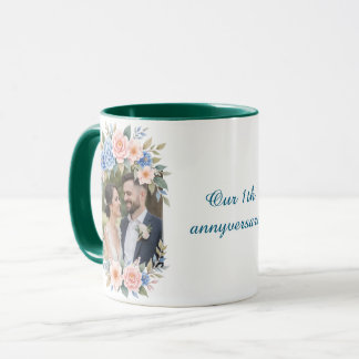 Caneca Personalized 1st Anniversary Photo Mug