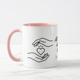 Caneca Personalized All My Love Hands Heart Mug