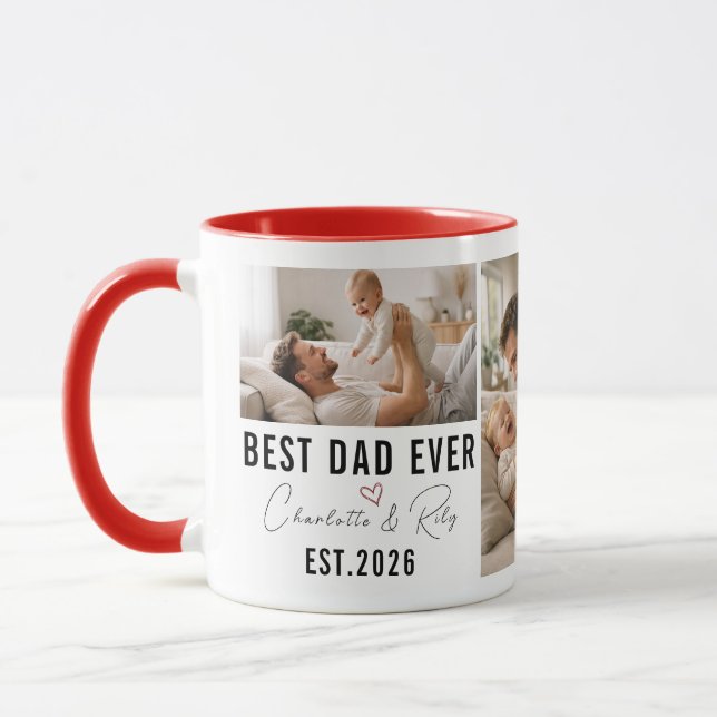 Caneca Personalized BEST DADDY Photo|Custom Father’s Day (Esquerda)