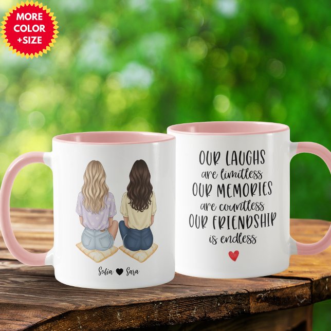 Caneca Personalized Best Friend Mug for Women | Funny Fri (Personalized Best Friend Mug for Women | Funny Friendship Gift)