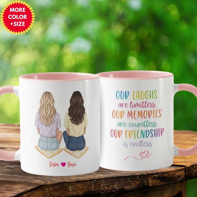 Caneca Personalized Best Friend Mug for Women | Funny Fri (Personalized Best Friend Mug for Women | Funny Friendship Gift)