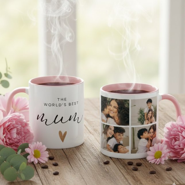 Caneca Personalized Best Mom Ever Photo Mug (Criador carregado)
