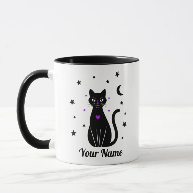 Caneca Personalized Black Cat mug (Esquerda)