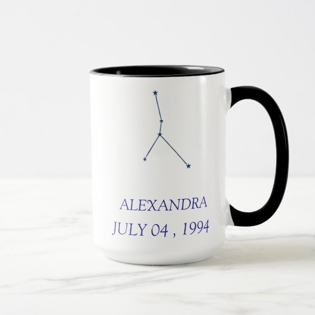 Caneca Personalized Cancer Constellation Mug - Custom Zod (Direita)