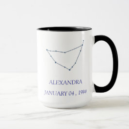 Caneca Personalized Capricorn Constellation Mug - Custom 