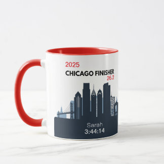 Caneca Personalized Chicago Marathon Gift For Marathoner