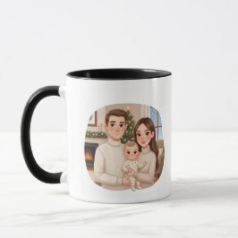 Caneca  Personalized Child’s First Christmas Mug