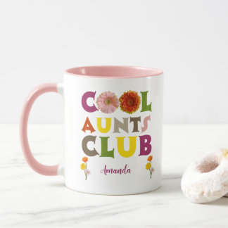 Caneca Personalized Cool Aunts Club Coffee