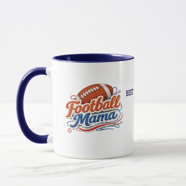Caneca Personalized Football Mom Mug with Photo (Esquerda)