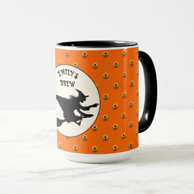 Caneca Personalized Halloween Witch Mug (Frente Esquerda)