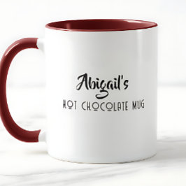 Caneca  Personalized  Hot  Chocolate Mug