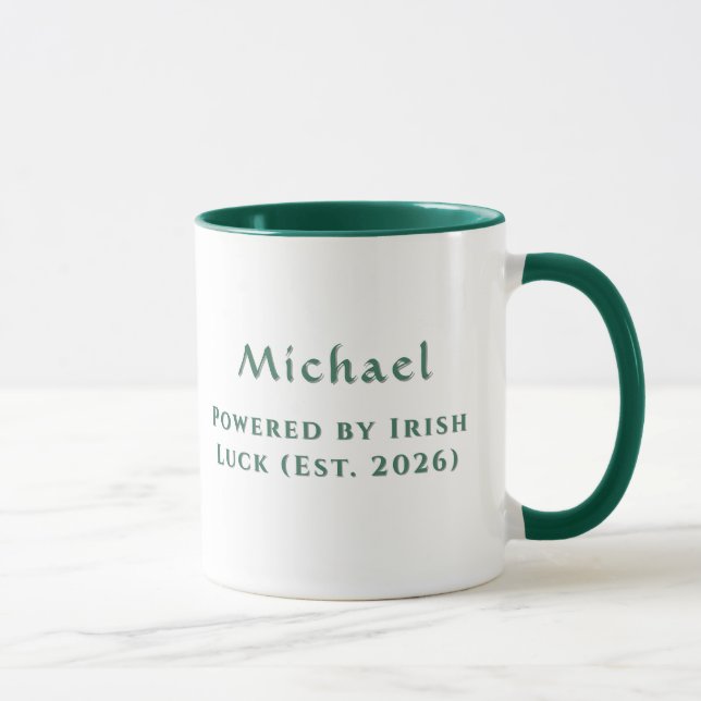 Caneca  Personalized Irish Luck Celtic Lanterns Mug (Direita)