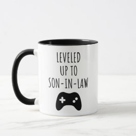 Caneca Personalized leveled Up To Son In Law