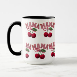 Caneca Personalized “Mama” Cherry Print – Funny Kitchen T
