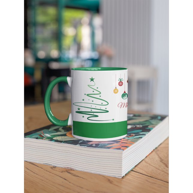 Caneca Personalized Merry Christmas Mug (Criador carregado)