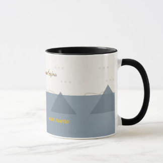 Caneca Personalized Modern Mountain Adventure Two-Tone Co
