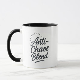 Caneca Personalized Name Anti-Chaos Blend Gift Coffee