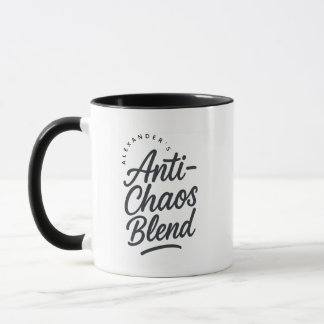 Caneca Personalized Name Anti-Chaos Blend Gift Coffee