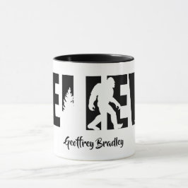 Caneca Personalized name Sasquatch Cryptid Believe 