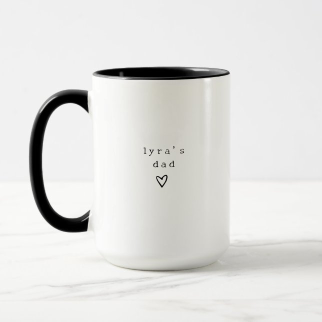 Caneca Personalized New Dad  Cute First Time Father (Esquerda)