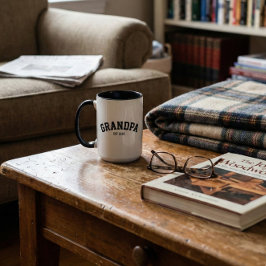 Caneca Personalized New Grandpa Est Date Father's Day