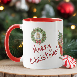 Caneca Personalized Peter Rabbit Merry Christmas