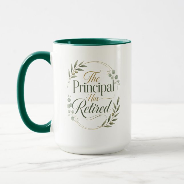 Caneca Personalized Principal Retirement Gift (Esquerda)
