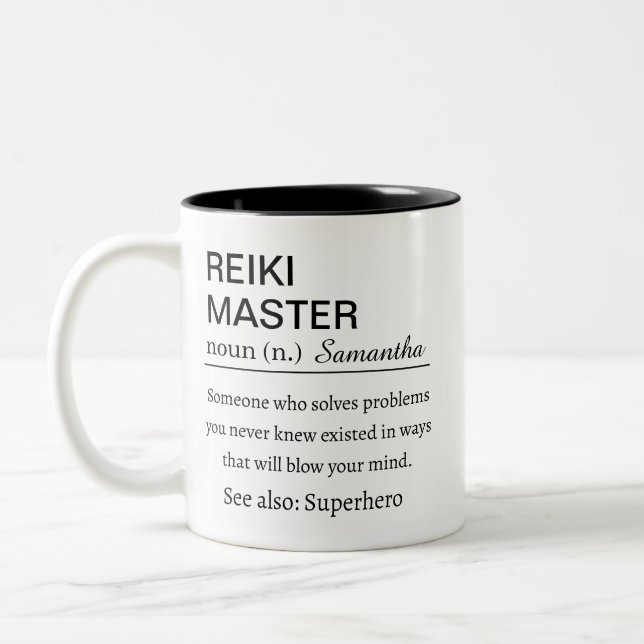 Caneca Personalized Reiki Master  Definition  (Esquerda)