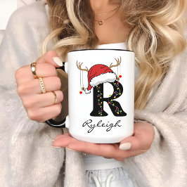 Caneca Personalized Santa Coffee Mug for Mom & Dad