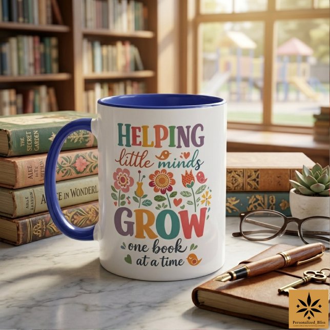 Caneca Personalized School Librarian | Happy School  (Personalized School Librarian | Happy School Mug
)