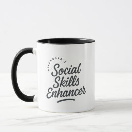 Caneca Personalized Social Skills Enhancer Gift Coffee
