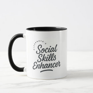 Caneca Personalized Social Skills Enhancer Gift Coffee