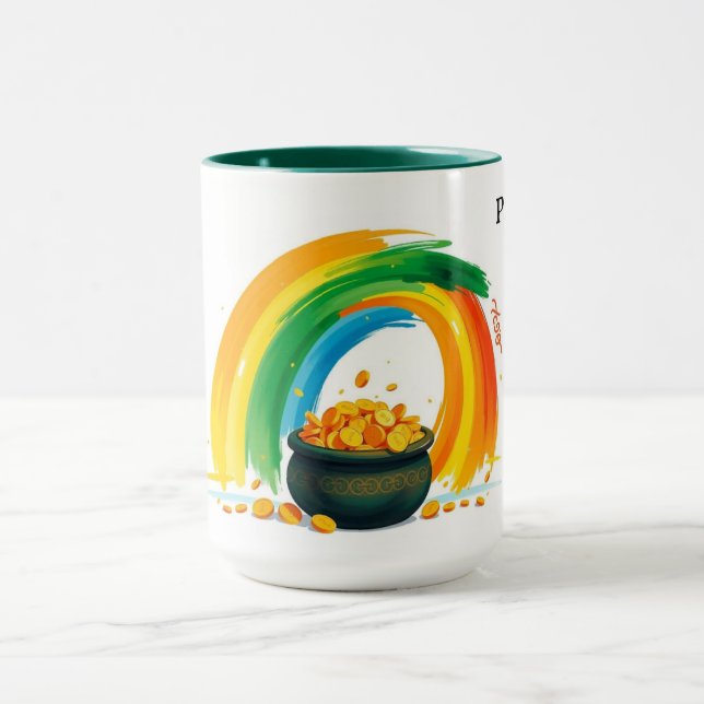 Caneca Personalized St. Patrick's Day Pot of Gold (Centro)